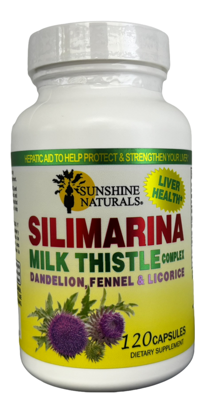 Silimarina Milk Thistle Complex Dandelion,Fennel & Licorice 120capsules