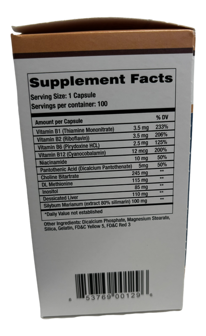 LipoChol "The Original" Dietary Supplement 100 capsules