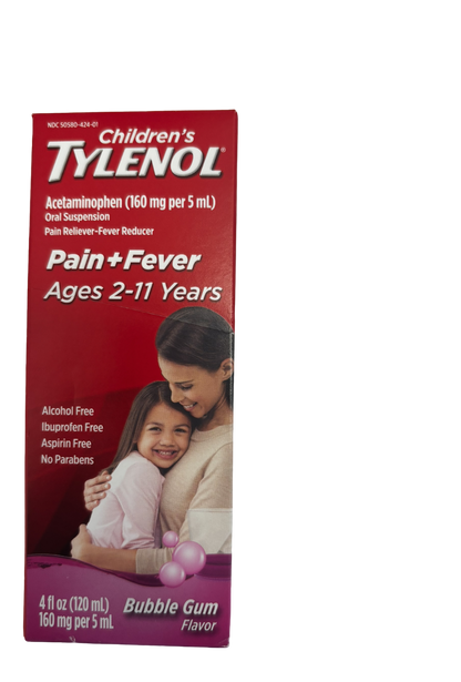 Children's Tylenol Acetaminophen Oral Suspension Pain+Fever Ages 2-11   4 fl oz [120mL] 160mg per 5 mL